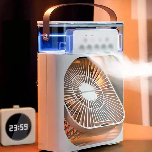 Mini Ventilador e Umidificador Portátil