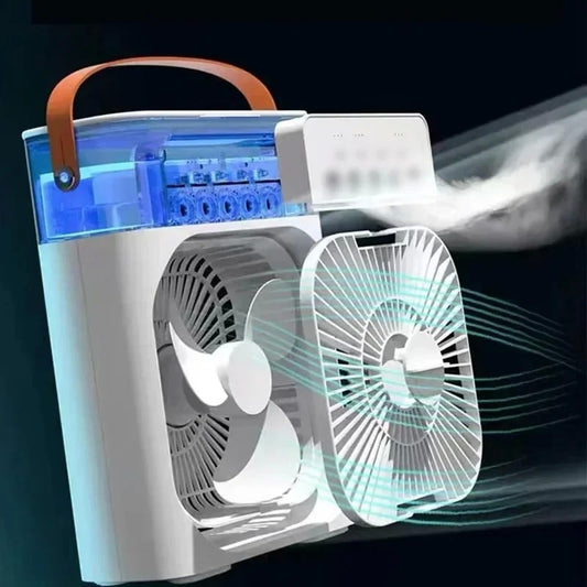 Mini Ventilador e Umidificador Portátil